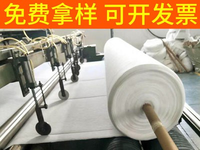 土工布工程布无纺布白色透水保湿公路养护毯毛毡长丝短丝滤水布